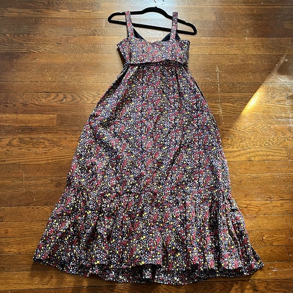 JCREW Printed tiered maxi dress in linen-cotton - Picture 5 of 10